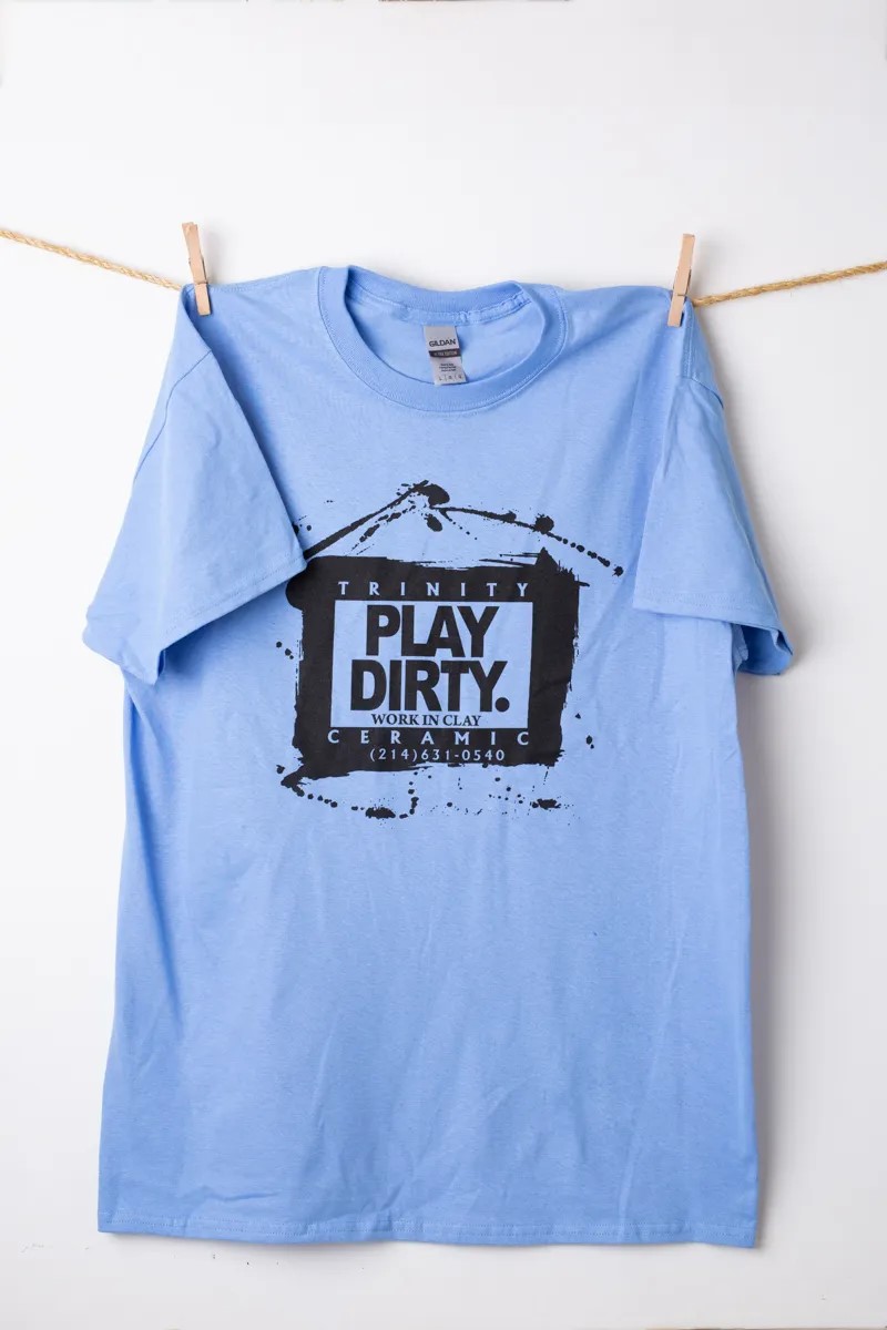 Carolina Blue, Black Logo Play Dirty T-Shirt