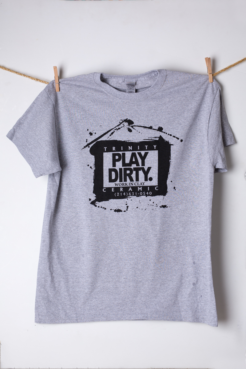 Sport Grey, Black Logo Play Dirty T-Shirt