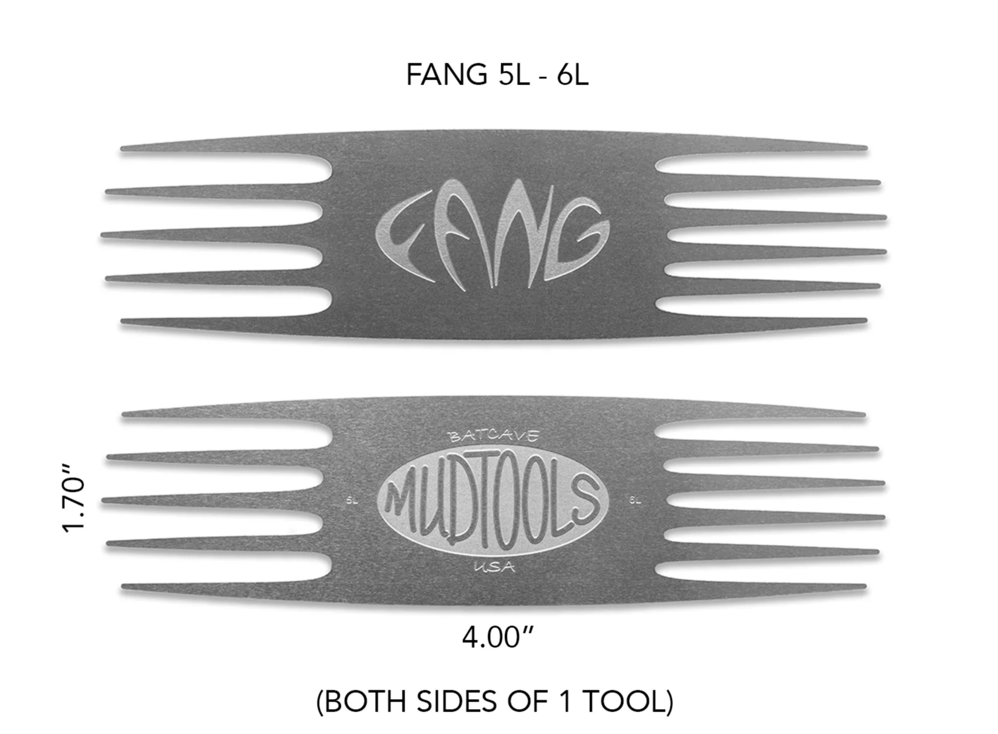 FANG-  LARGE STAINLESS STEEL SCORING TOOL - 5L-6L