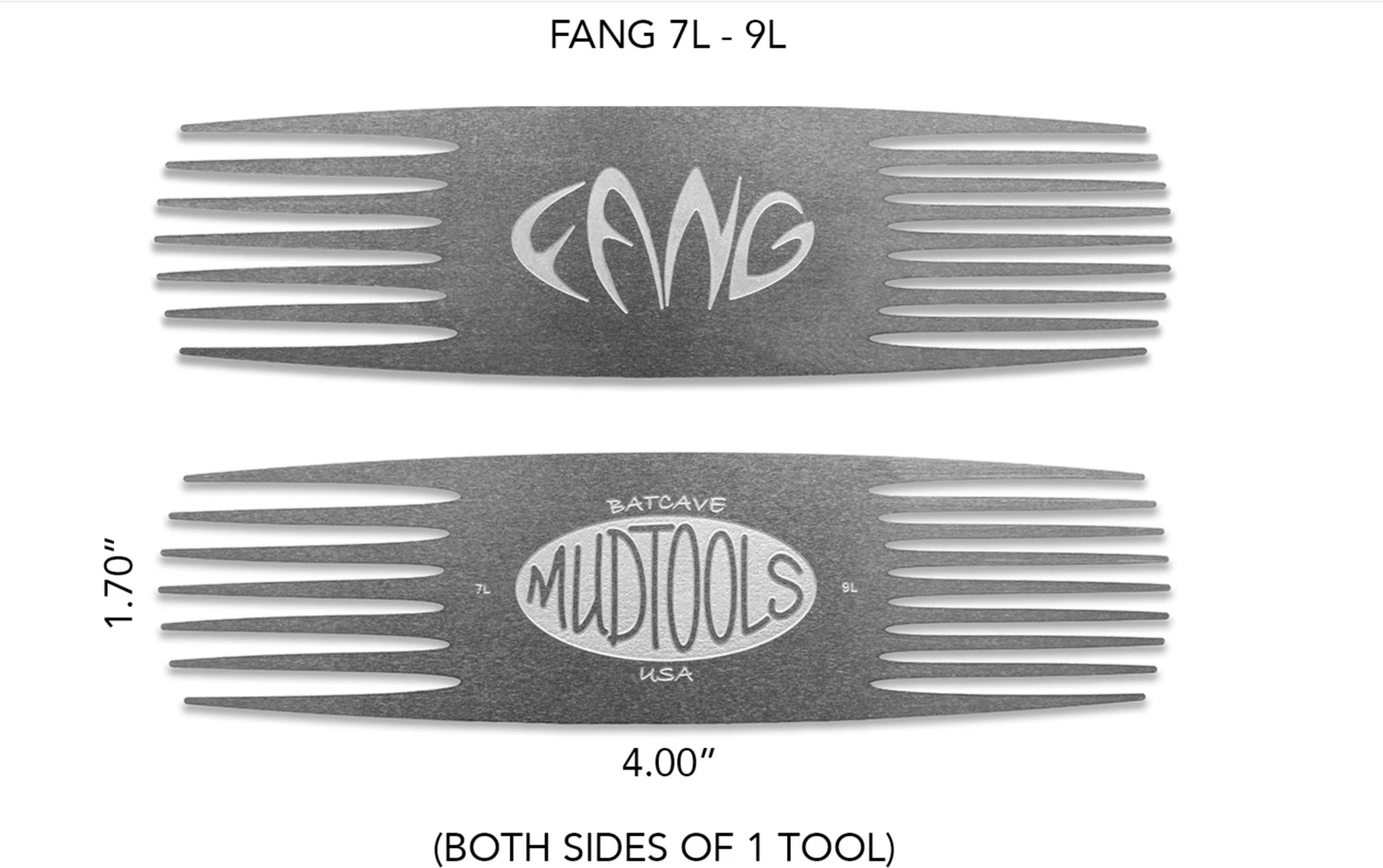 FANG-  LARGE STAINLESS STEEL SCORING TOOL - 7L-9L