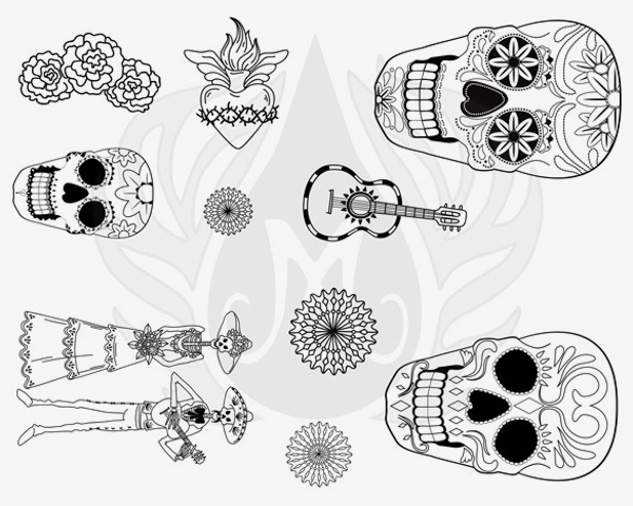 DSS0152 - DAY OF THE DEAD SILKSCREEN