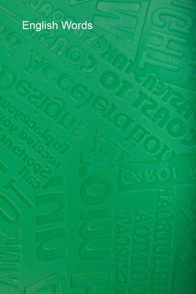 Texture Mat 10x15 - English Words