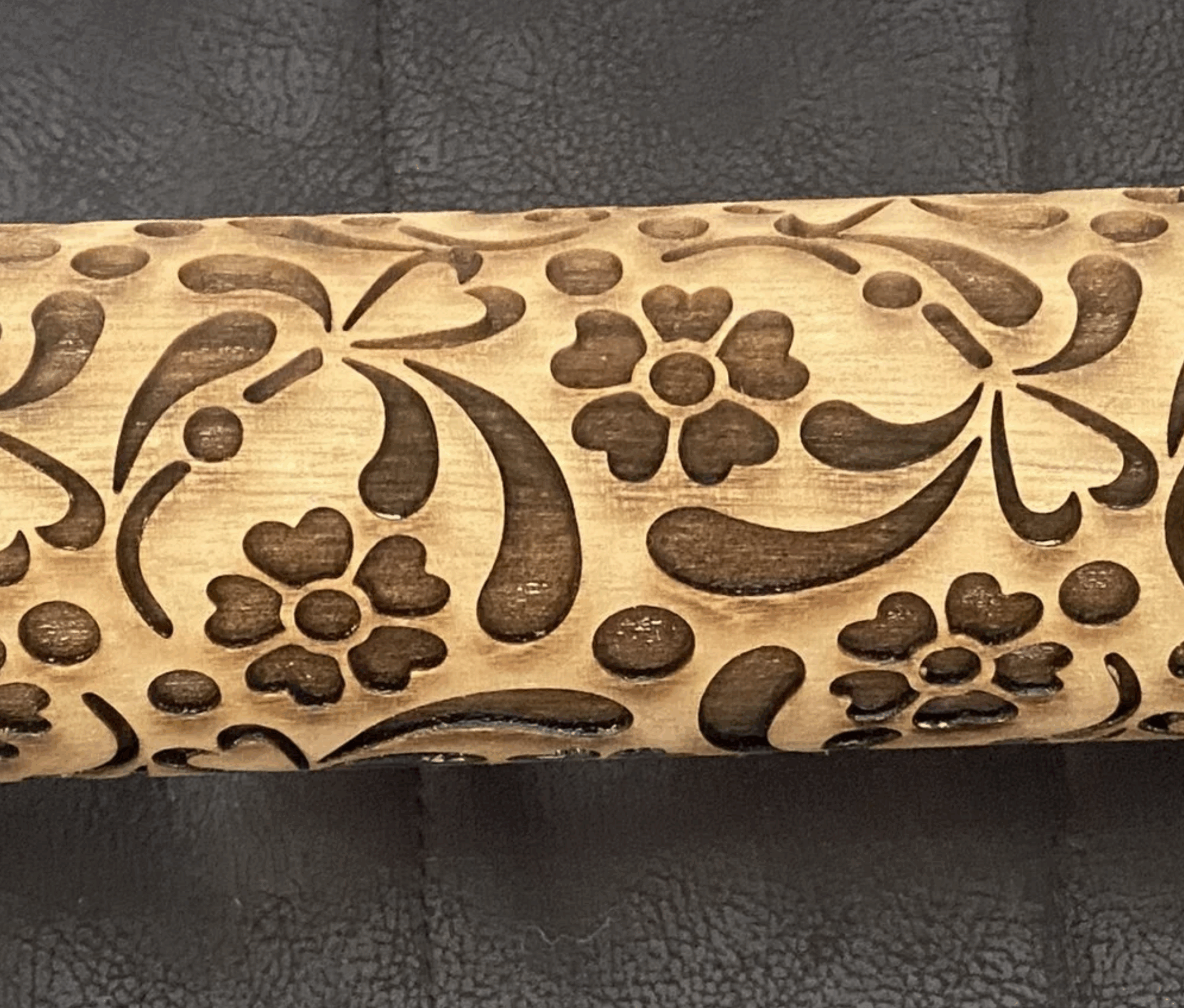 12" Whirley Bird Flowers ROLLING PIN