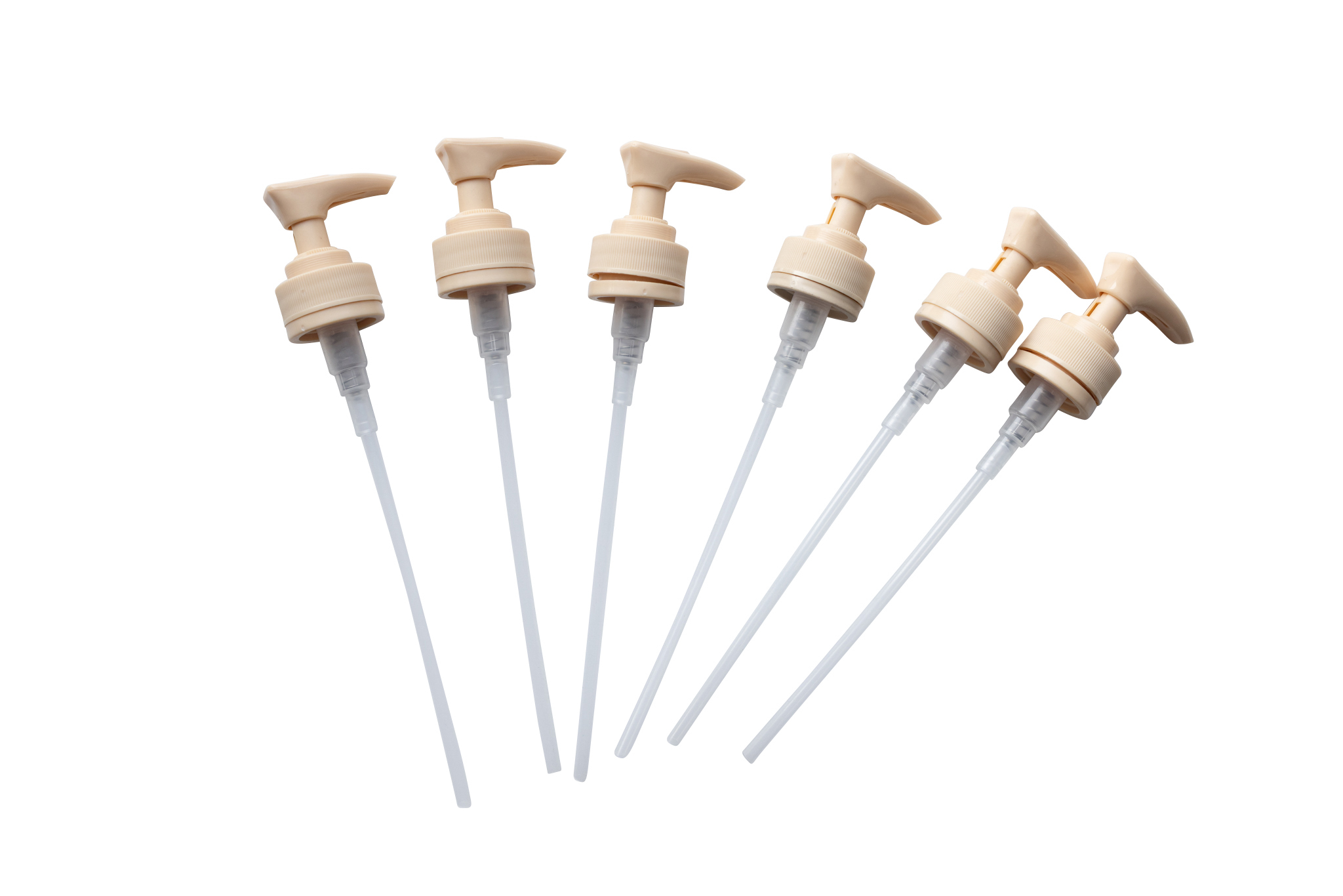 LOTION PUMP/ 6PK - SCREW TOP - OFF WHITE