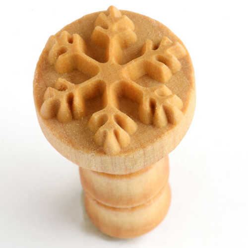 SCM - 092 - SNOWFLAKE - MEDIUM ROUND STAMP