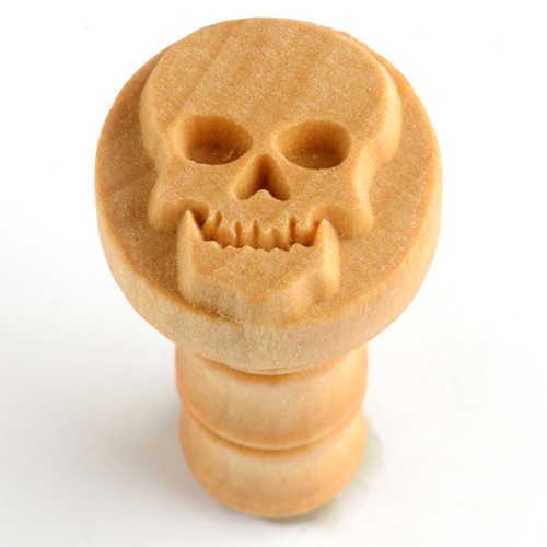 SCM - 106 -SKULL - MEDIUM ROUND STAMP