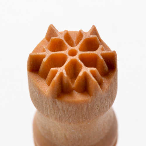 SCS - 092 - SNOWFLAKE 1 - SMALL ROUND STAMP