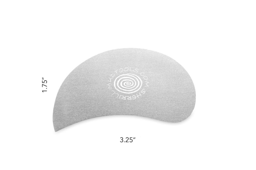 Paisley_Scraper_Stainless_Rib_Smooth_with_measurements Stainless Steel Rib - P (Paisley)