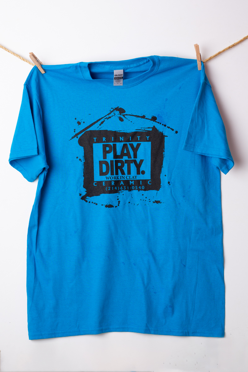 Sapphire, Black Logo Play Dirty T-Shirt