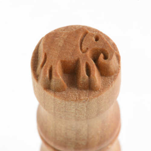 SCS - 153 - ELEPHANT - SMALL ROUND STAMP