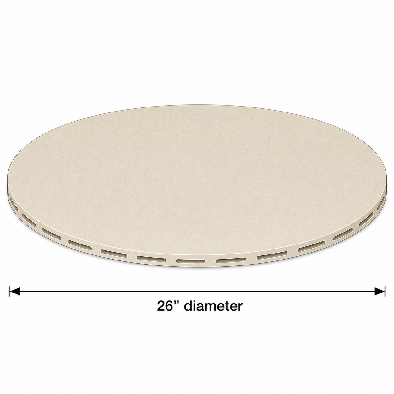 26" FULL ROUND CORELITE SHELF