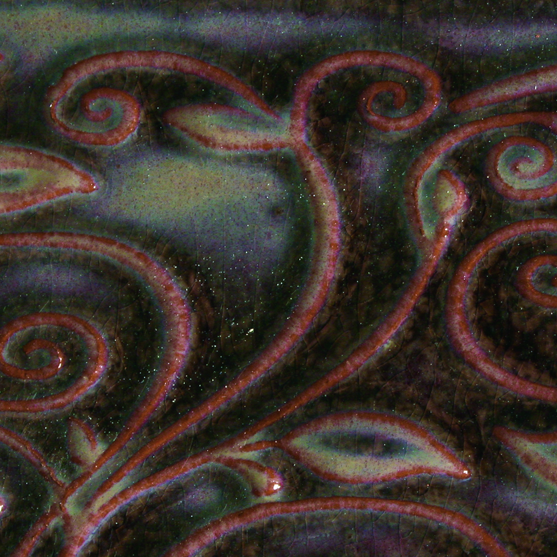 O 57 MOTTLED BURGUNDY PINT
