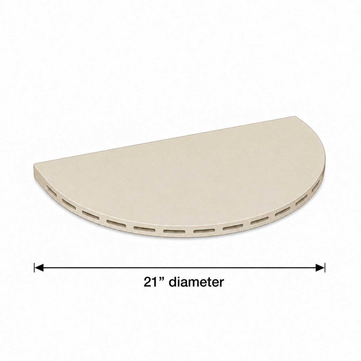 21" HALF ROUND SHELF